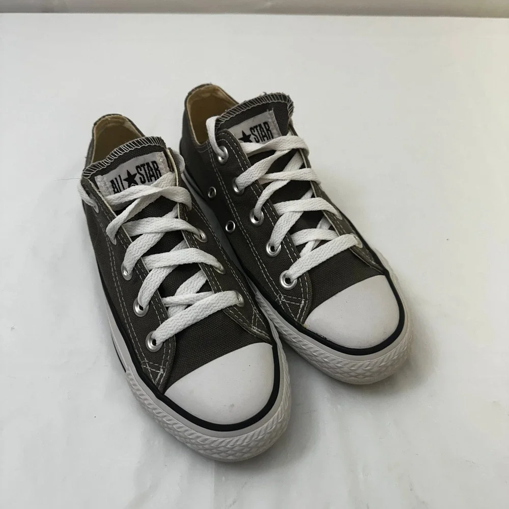 Converse Chuck Taylor All Star Low Top Charcoal Grey Canvas‎ Sneakers Womens 5 - Picture 3 of 11